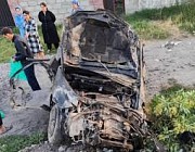 Четыре человека насмерть разбились около Бишкека на угнанном автомобиле 