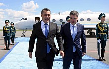 Садыр Жапаров прилетел в Астану