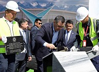 Садыр Жапаров заложил капсулу под строительство нового аэропорта "Джалал-Абад"