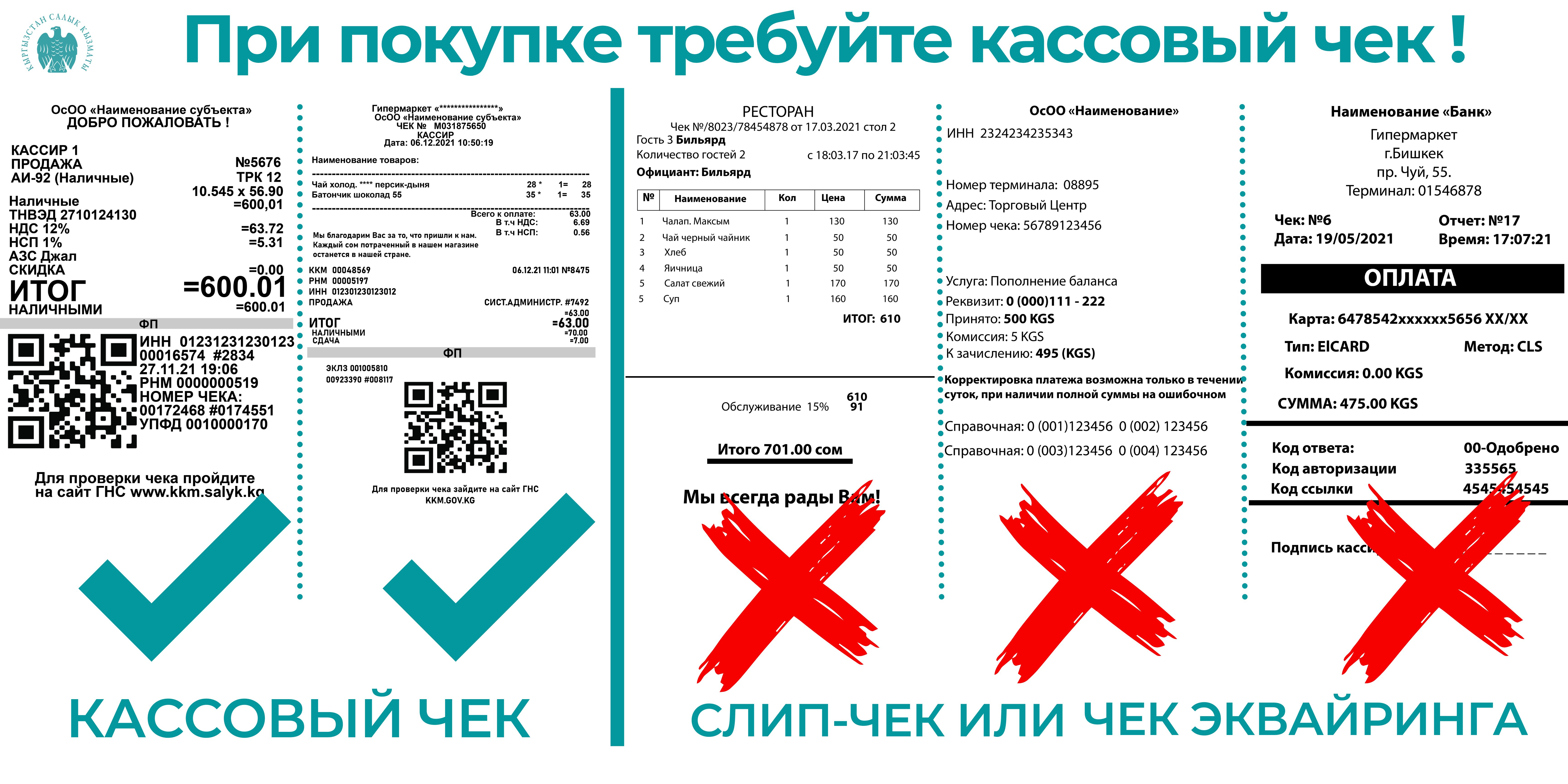 ГНС призывает граждан при покупках требовать кассовый чек