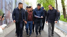 Мэри Бишкека ознакомился с реализацией проектов по развитию дорожной сети