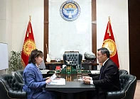 Садыр Жапаров принял Омбудсмена Кыргызстана