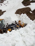 На перевале Кара-Буура сошла снежная лавина  