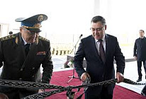 Садыр Жапаров открыл новое здание Главного управления ГКНБ по городу Бишкек