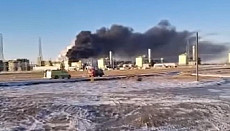 Пожар произошел на месторождении Тенгиз в Казахстане