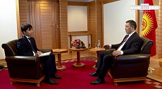 Интервью президента Кыргызстана Садыра Жапарова для японского канала NHK 