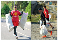 В Бишкеке спортсмены собрали 100 кг мусора во время утренней пробежки