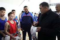 Камчыбек Ташиев открыл новый спортивный комплекс в Бишкеке