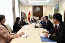 Глава кабмина Адылбек Касымалиев встретился с министром по делам Европы Гюнтером Крихбаумом