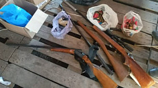 Милиция изъяла незаконный арсенал оружия у жителей Кемина