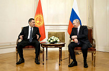 Садыр Жапаров провел переговоры с Владимиром Путиным в Санкт-Петербурге   