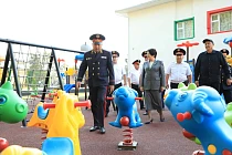 В Таласе бывшее здание милиции переоборудовали в детский сад