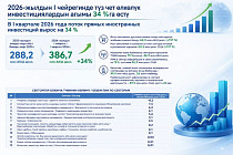 Приток прямых иностранных инвестиций в КР вырос на 34% Приток прямых иностранных инвестиций в КР вырос на 34%
