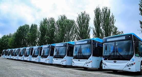 В Бишкеке 100 автобусов, работающих на газе, принесли за 4 месяца экономию в бюджет на 20 млн сомов