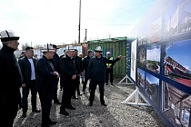 Адылбек Касымалиев ознакомился с ходом строительства ряда социальных объектов в Таласской области