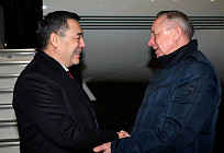 Президент Садыр Жапаров прибыл с рабочим визитом в Россию