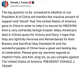 Трамп обвинил Россию, Китай и КНДР в планировании «заговора» против США
